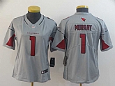 Women Nike Cardinals 1 Kyler Murray Silver Inverted Legend Jersey,baseball caps,new era cap wholesale,wholesale hats